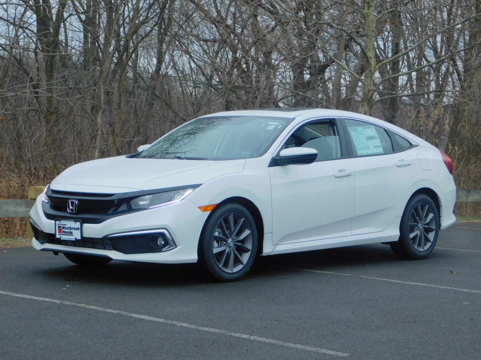 New 2019 Honda Civic EX CVT 4dr Car in Westbrook 190239 Westbrook Honda