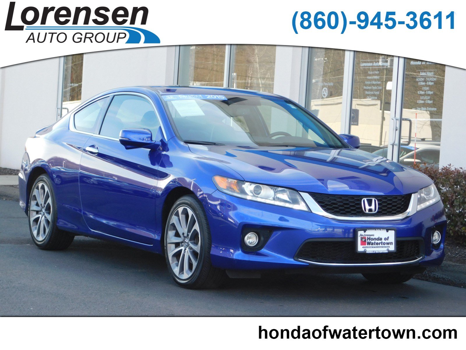 Certified Pre Owned 2015 Honda Accord Coupe Ex L 2dr Car In